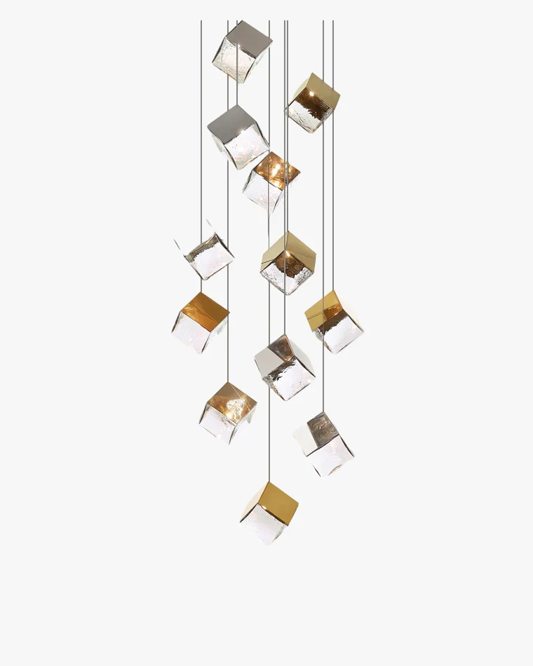 Smart Modern Ice Block Texture Chandelier Dependable