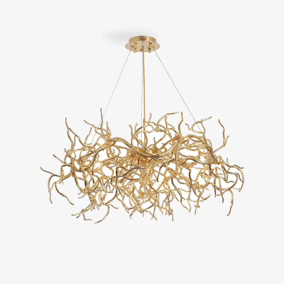 Unique Modern Gold Tree Branch Chandelier Next-Generation