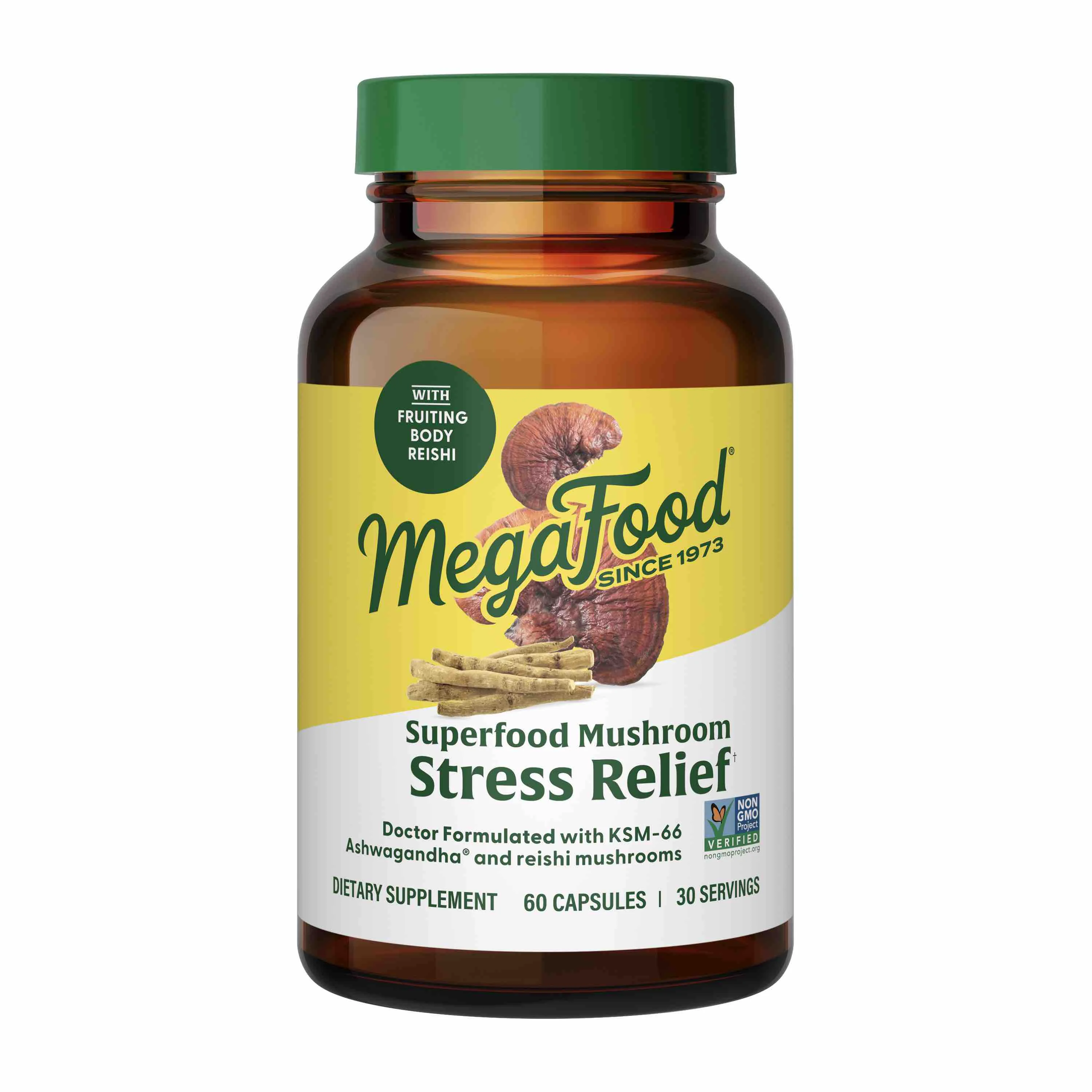 Environmentally Friendly MegaFood Superfood Mushroom - Stress Relief Modern