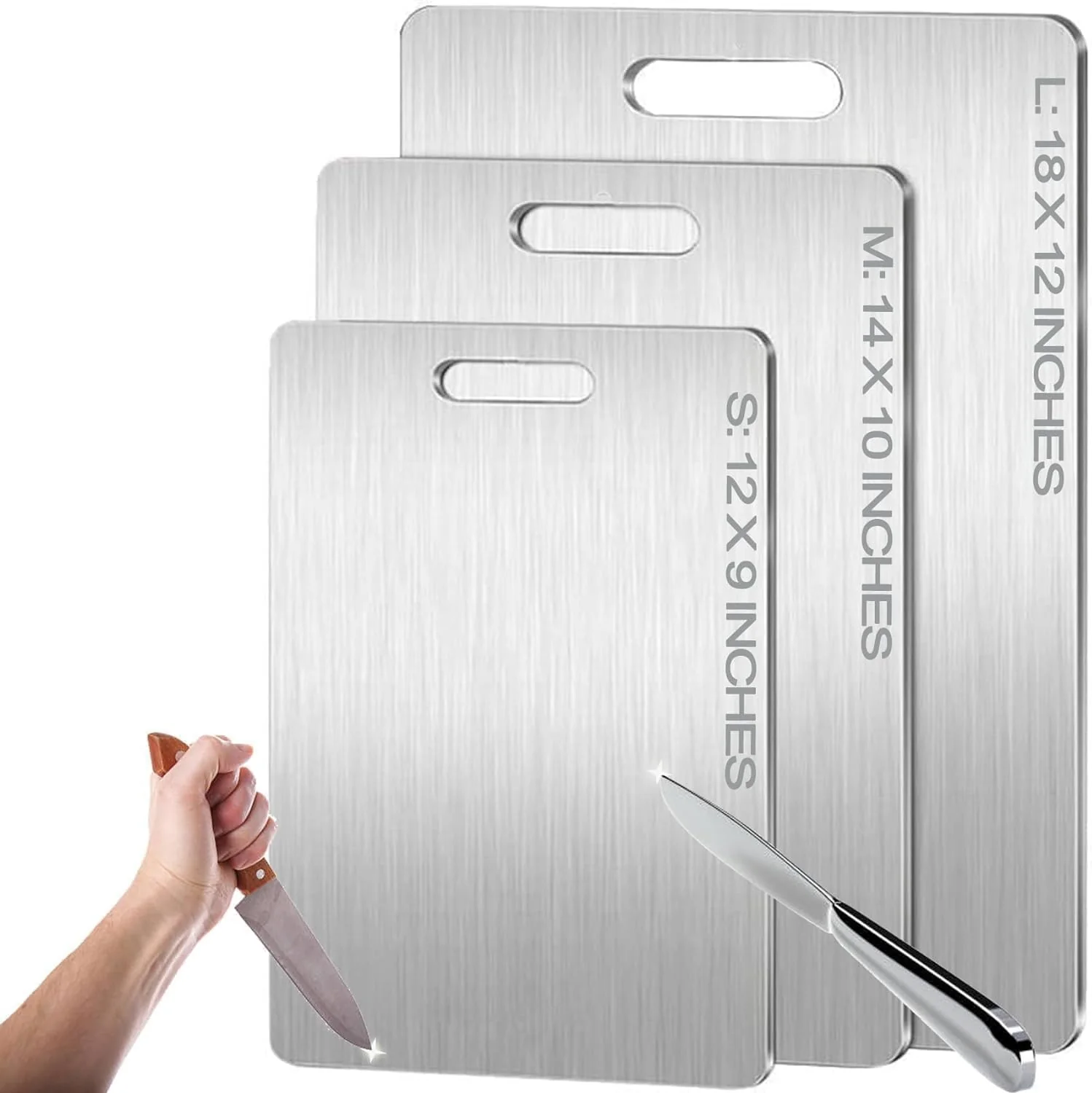 Clean Pure Titanium Cutting Board - Non-Toxic Dishwasher Safe Innovative