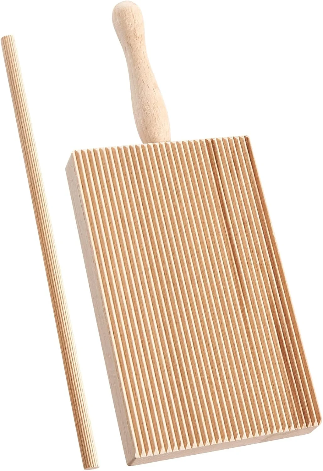 Exceptional Fantes Garganelli Maker Made in Italy Beechwood The Italian Market since 1906 Long-Lasting