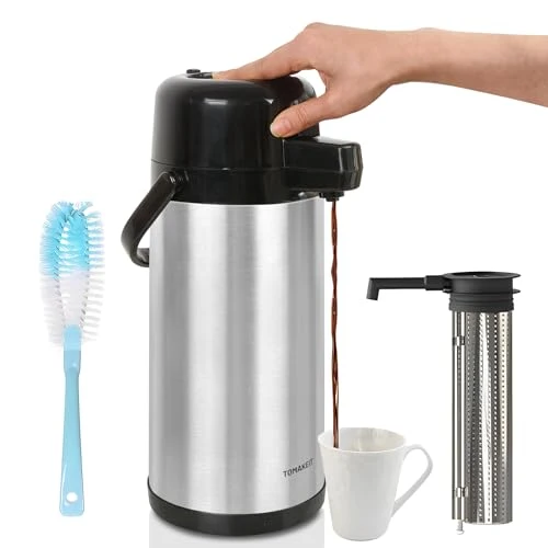 Artisan Airpot Coffee Dispenser with Pump Green