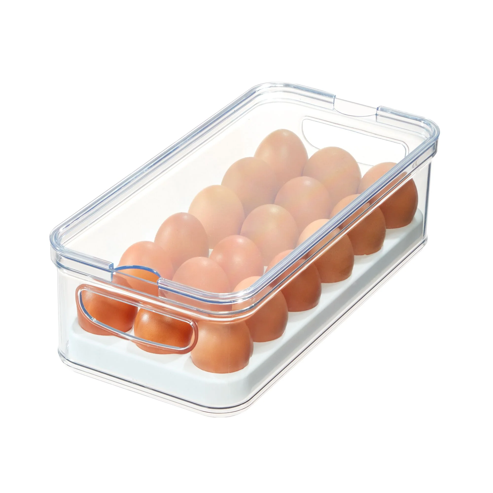 High-End iDesign Stackable Fridge Egg Bin made with Recycled Plastic High-Grade