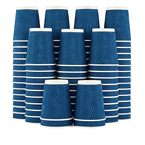 Outstanding 120 Pack 8 oz Disposable Coffee Cups 120 Count Natural