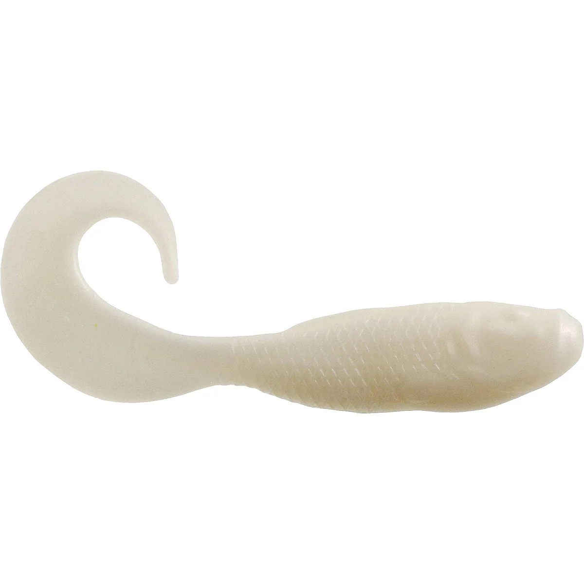 Environmentally Friendly Berkley Gulp Pearl White Saltwater Swimming Mullet Lure Detailed