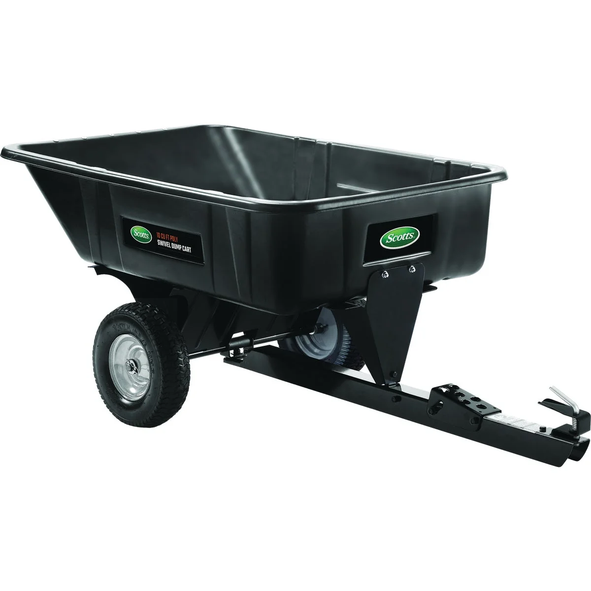 Reliable Scotts 10 Cu. Ft. Poly Swivel Tow-Behind Dump Cart Carefully Designed