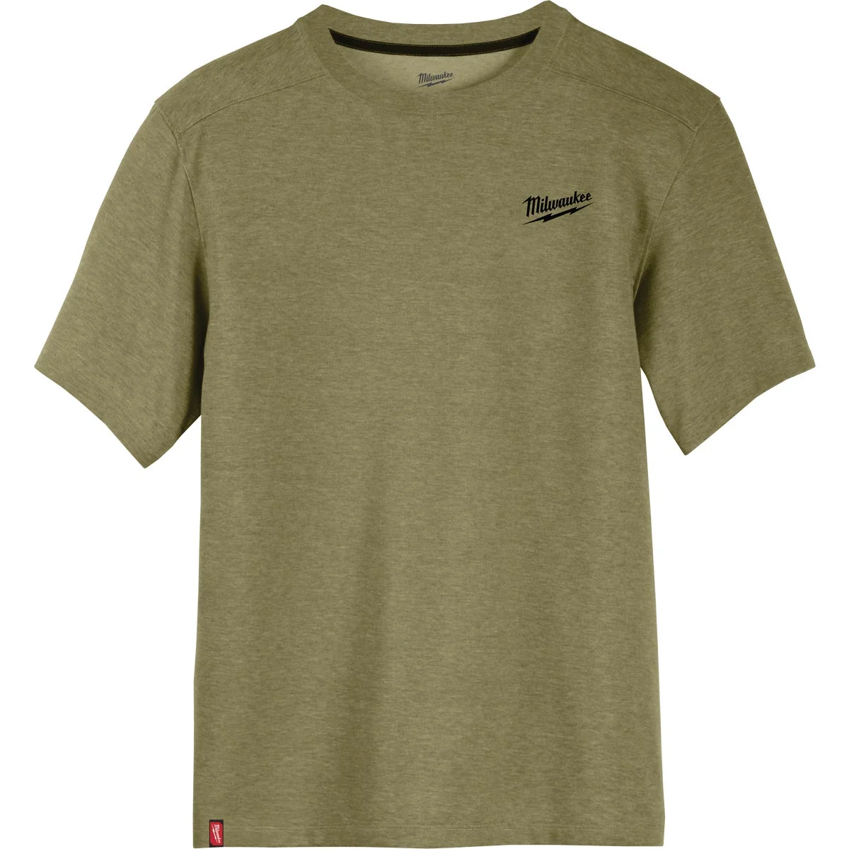 Healthy Milwaukee FLEX Men's Medium Green Short Sleeve Hybrid T-Shirt Lightweight
