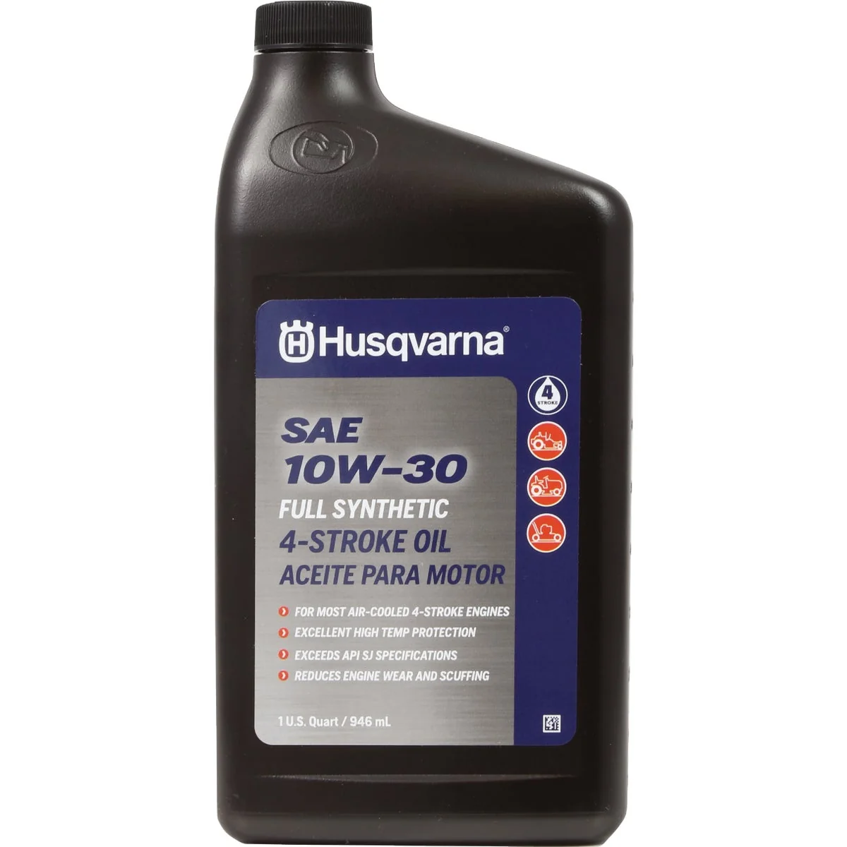 High-Performance Husqvarna 1 Qt. 10W-30 4-Stroke Full Synthetic Engine Oil Classic