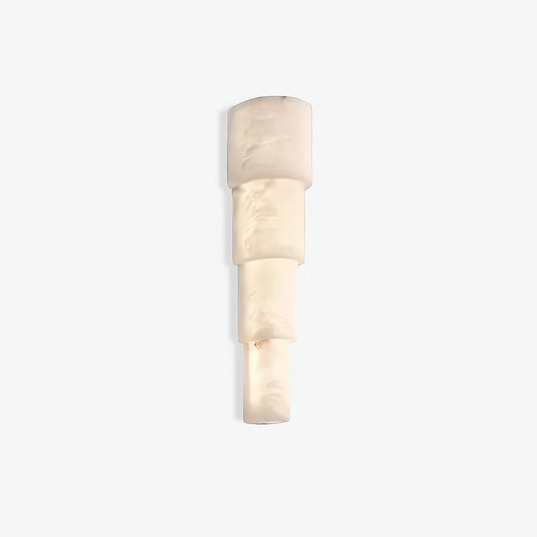 Sustainable Cascading Alabaster Wall Lamp Convenient