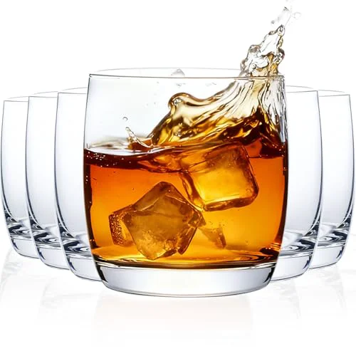 Durable Whiskey Glasses Set of 6 6 Count User-Friendly