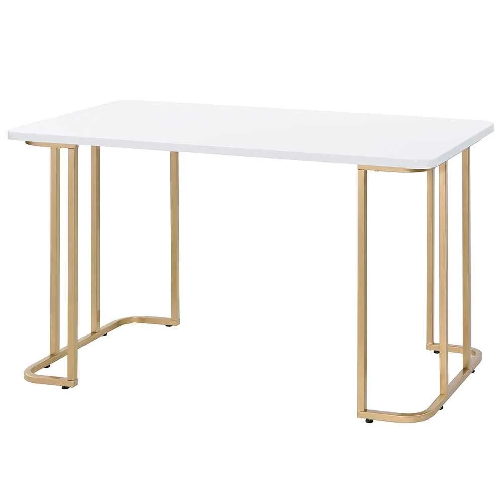 Elite Estie - Writing Desk Same Ac00902 - White Gold Comfortable