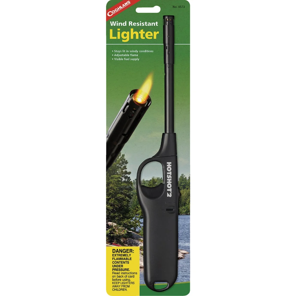 High-Performance Coghlans Nonrefillable Straight Stem Wind Resistant Lighter Fine Crafted