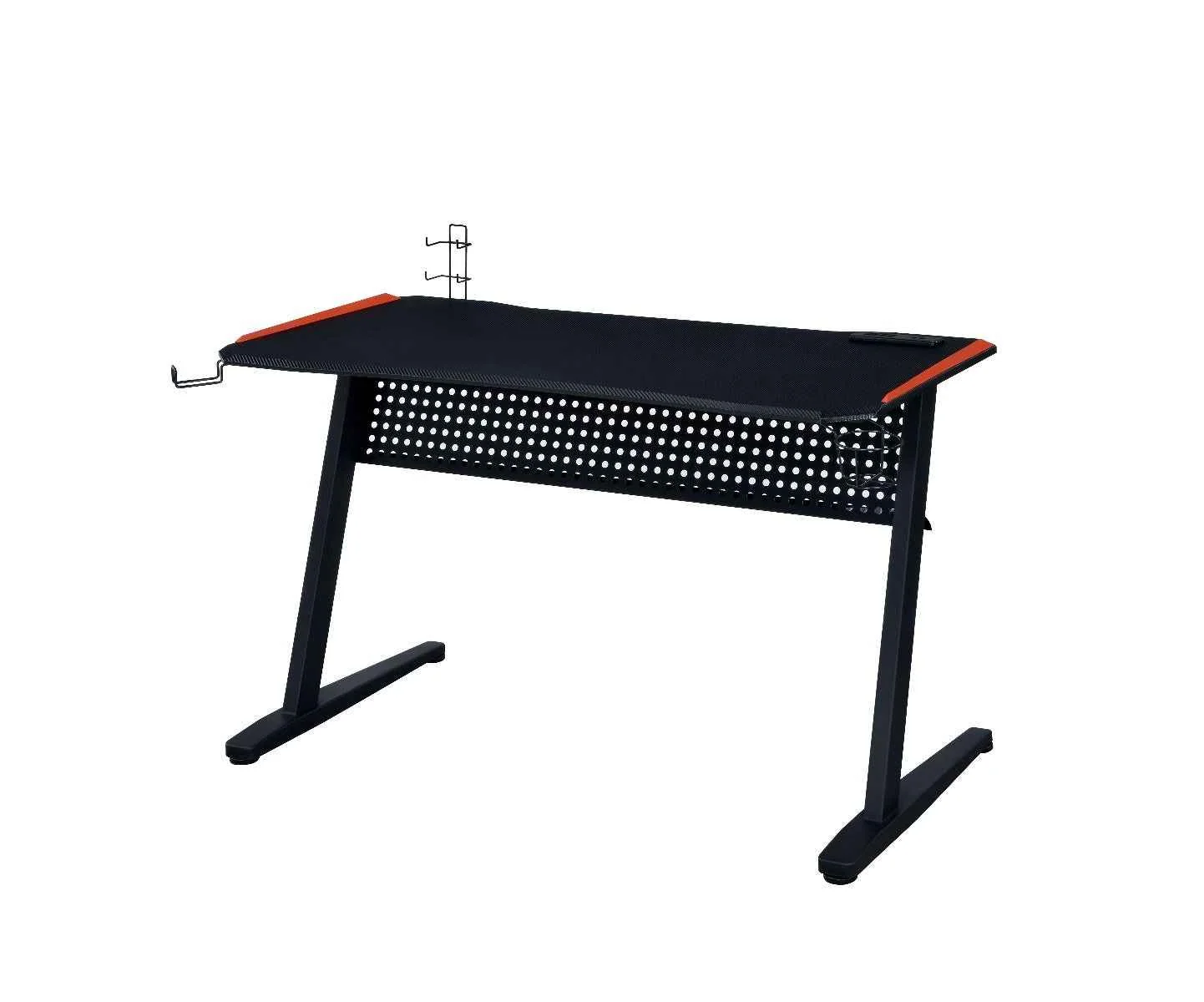 Smooth Dragi - Gaming Desk With USB - Black Red Refined