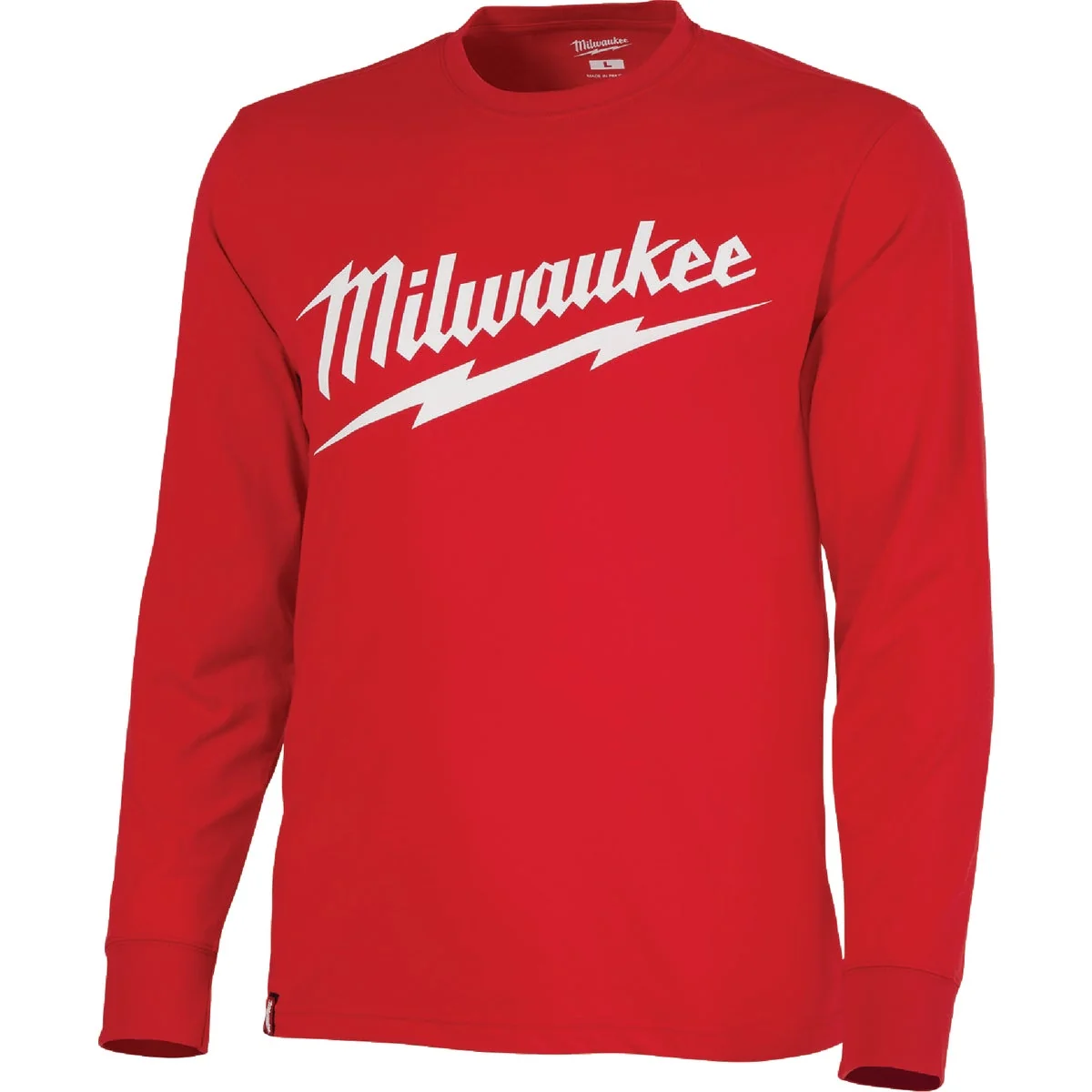 Efficient Milwaukee XL Red Long Sleeve Men's Heavy-Duty Shirt High-Quality