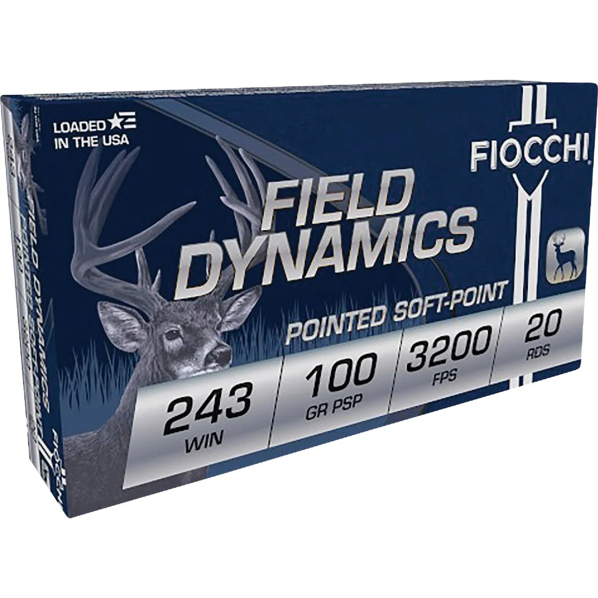 Exceptional Fiocchi .243 Win 100 Grain PSP Centerfire Ammunition Cartridges Eco-Friendly