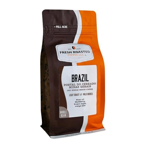 Durable Brazil Minas Gerais Whole Bean Coffee 12 Ounce Versatile