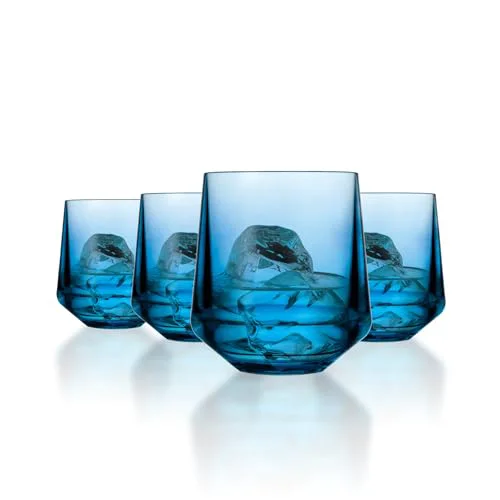 Fine Crafted Unbreakable Stemless Wine Glasses 4 Count Original