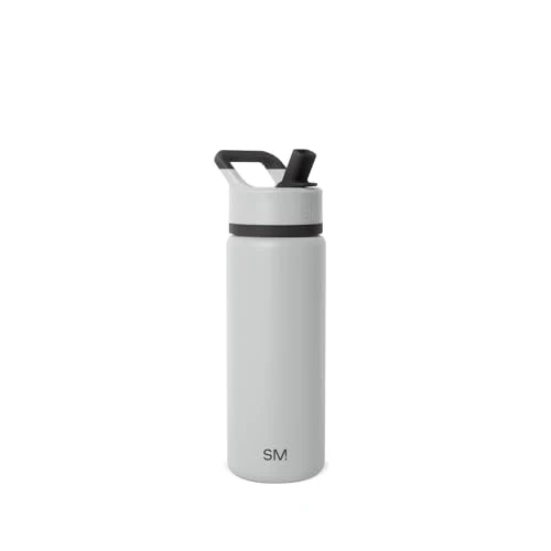 Long-Lasting Insulated Water Bottle with Straw Solid