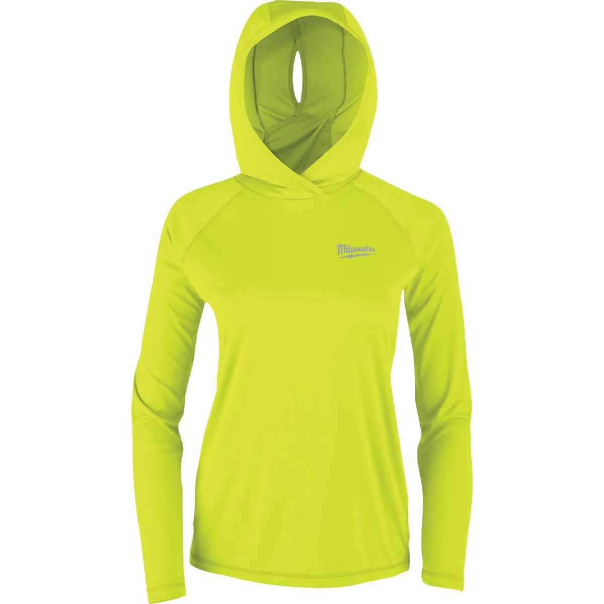 High-Performance Milwaukee WORKSKIN Women's Medium Yellow Hooded Sun Shirt Sophisticated