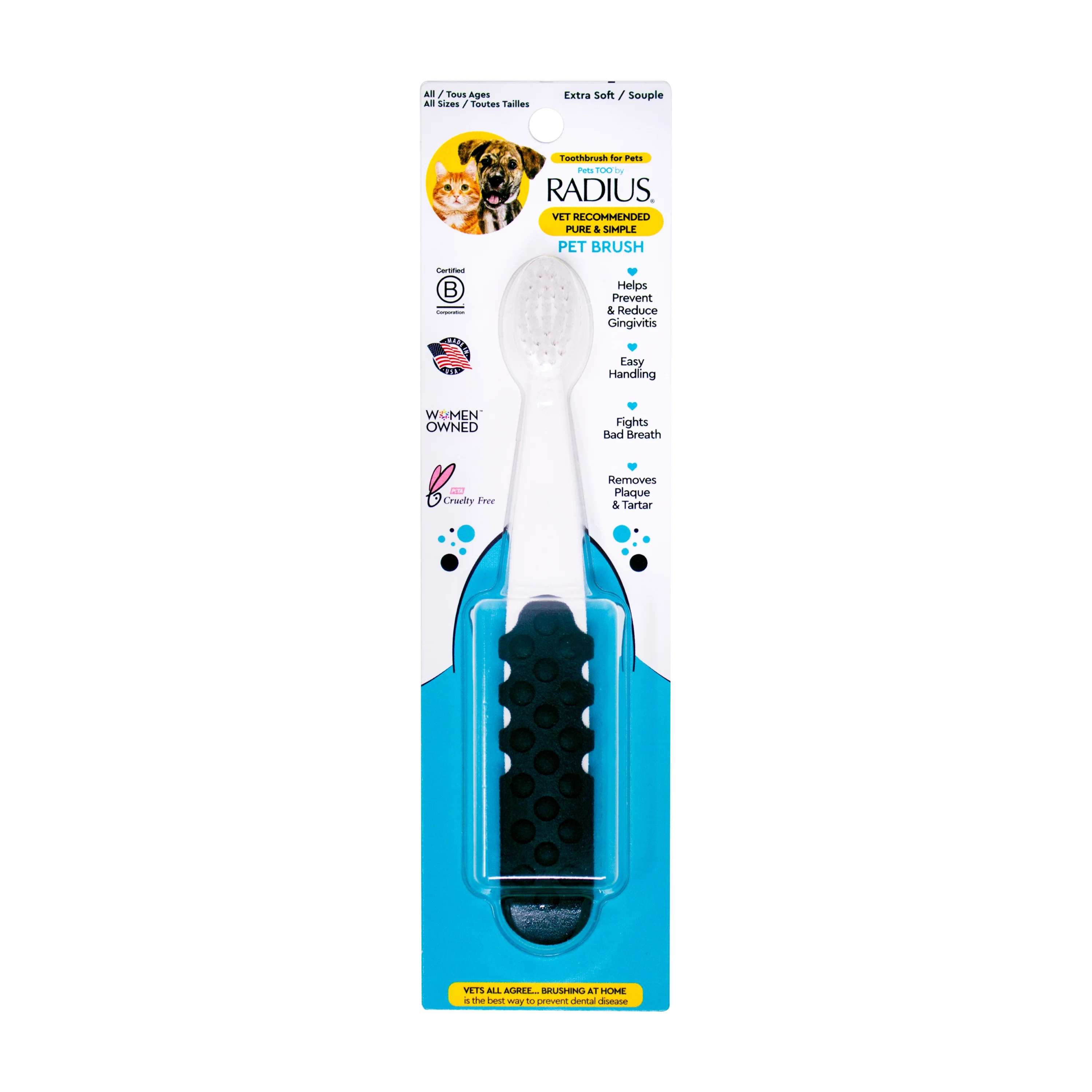 Soft Radius Pet Toothbrush Lush Plush Unique