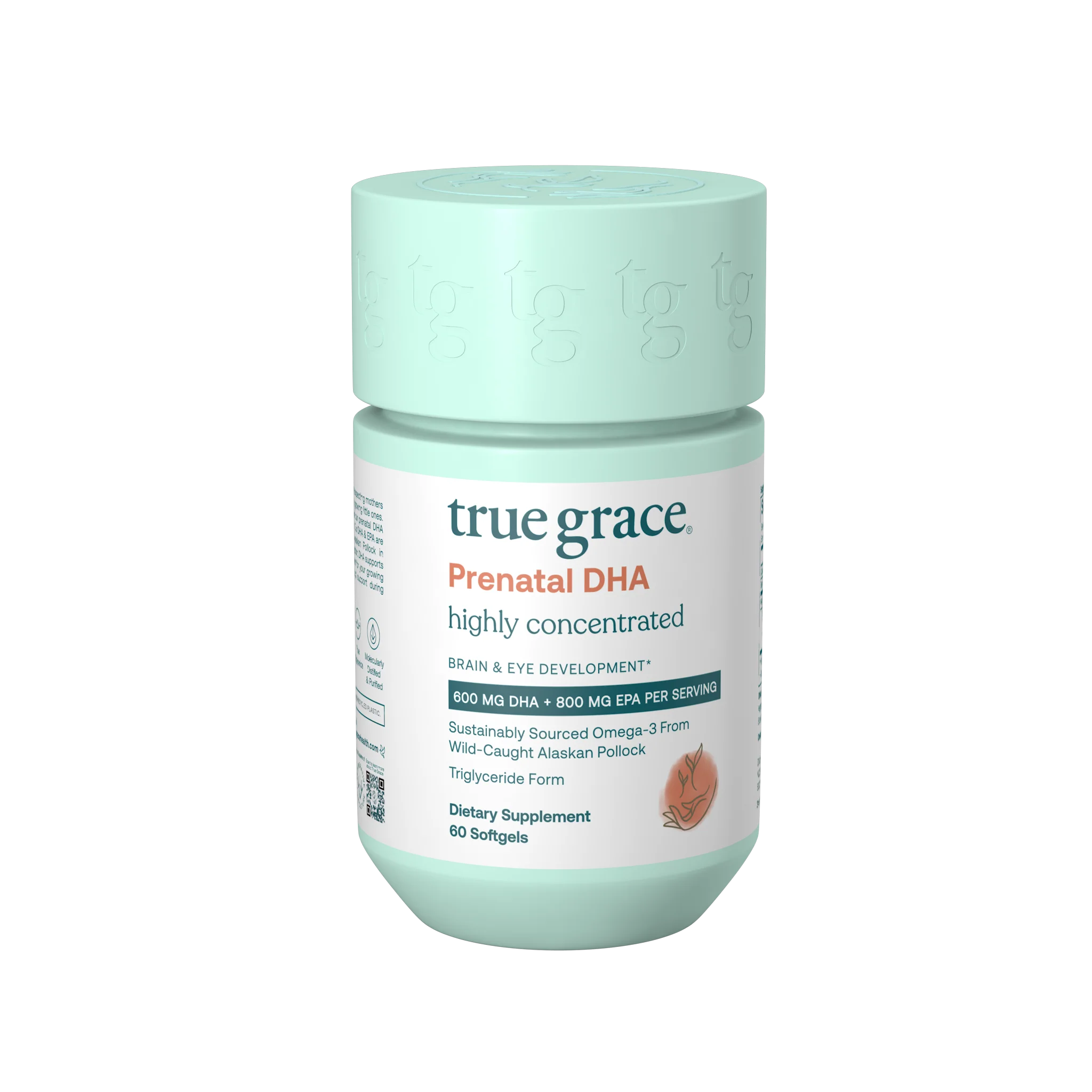 Artisan True Grace Prenatal DHA Softgels - Brain Eye Development Expertly Made