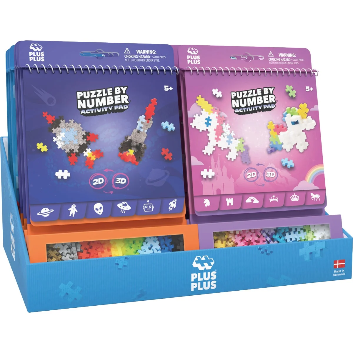 Safe Plus-Plus USA Puzzle by Number Activity Pad Display Program 16-Piece Enhanced