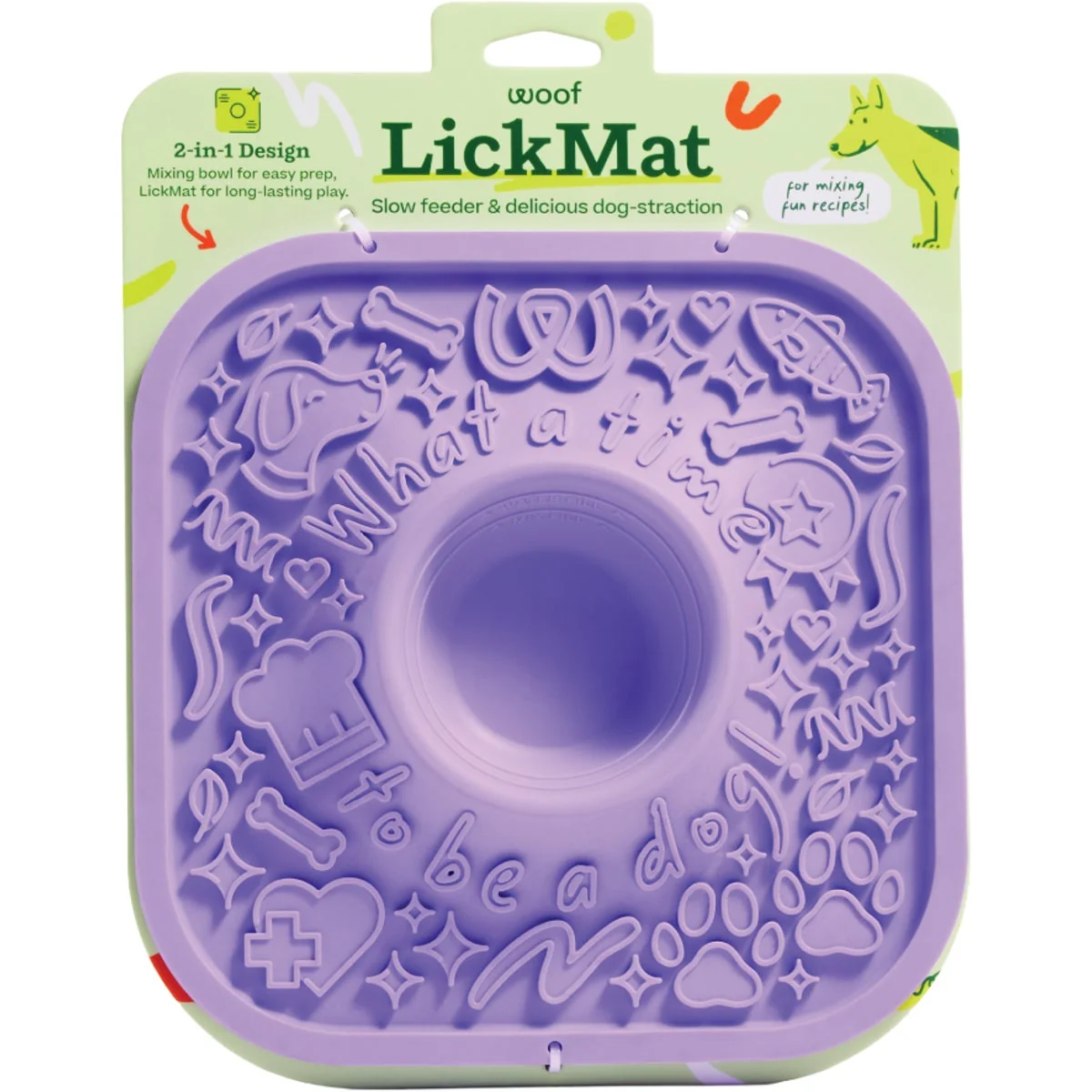 Original Design Woof Lick Mat Lavender Slow Dog Feeder Professional