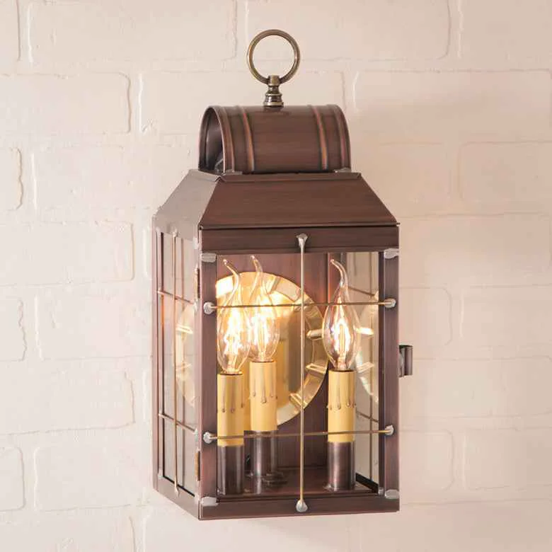 Exclusive Martha's Wall Lantern in Antique Copper Casual