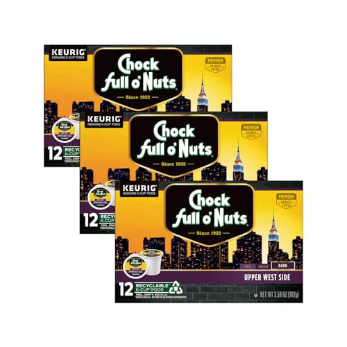 Premium Material Chock Full o'Nuts Upper West Side Coffee 36 Count Excellent