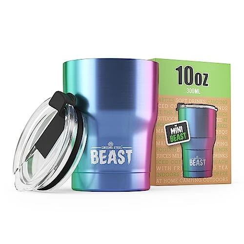 Reliable Beast 10 oz Tumbler Stainless Steel Vacuum Insulated Coffee Ice Cup Double Wall Travel Flask Refined