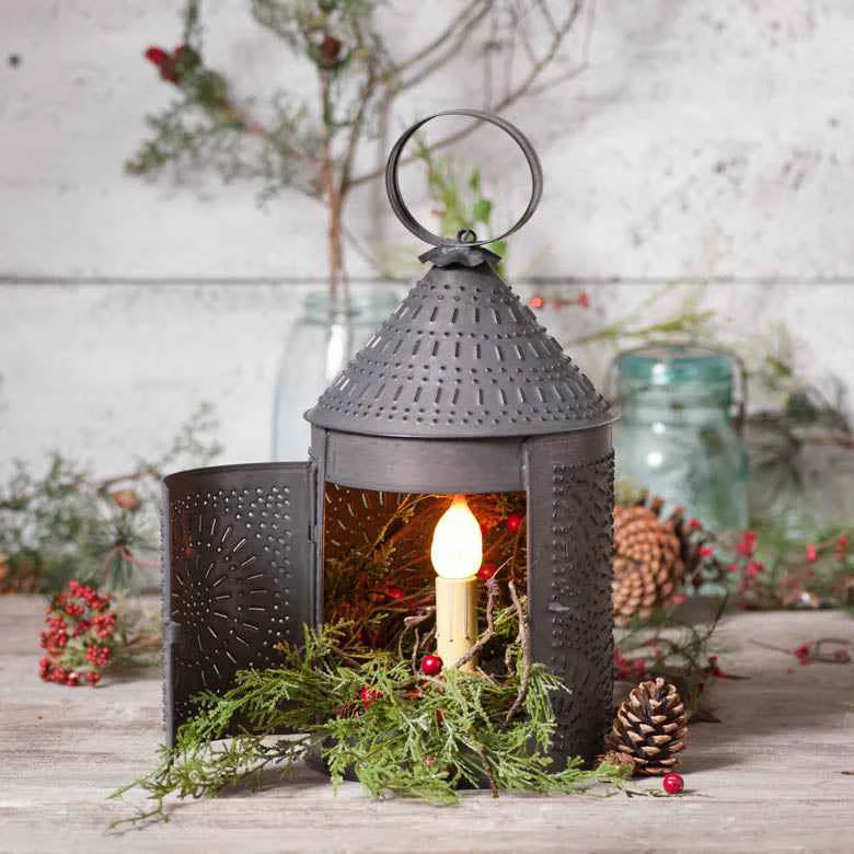 Crafted Cozy 15 Fireside Lantern in Rustic Kettle Black Professional