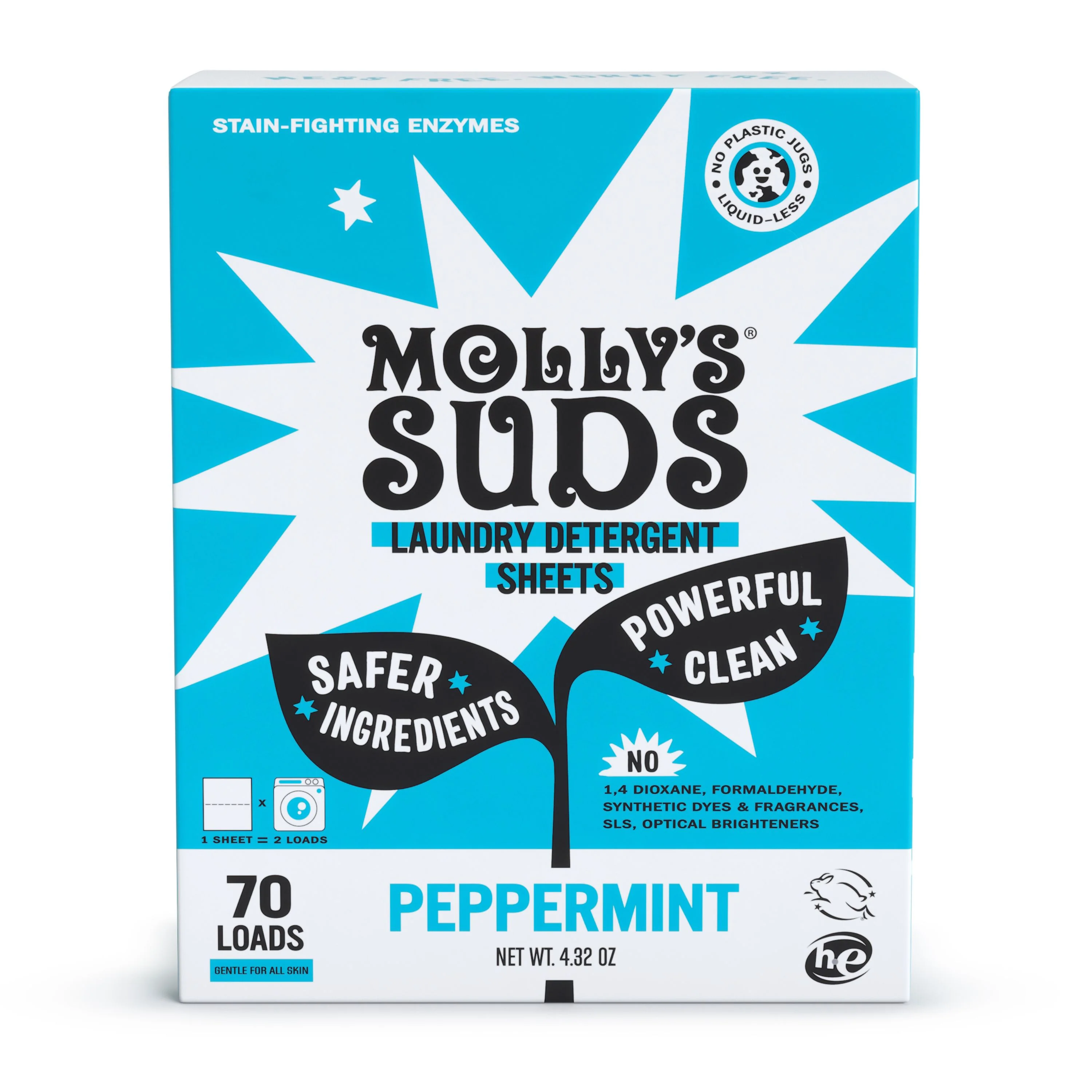 Detailed Molly's Suds Laundry Detergent Sheets Green