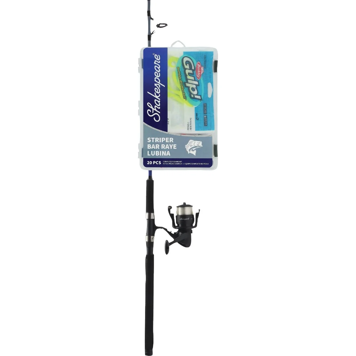 Expertly Made Shakespeare Catch More Fish Striper Spinning Combo Fishing Rod Reel Verified