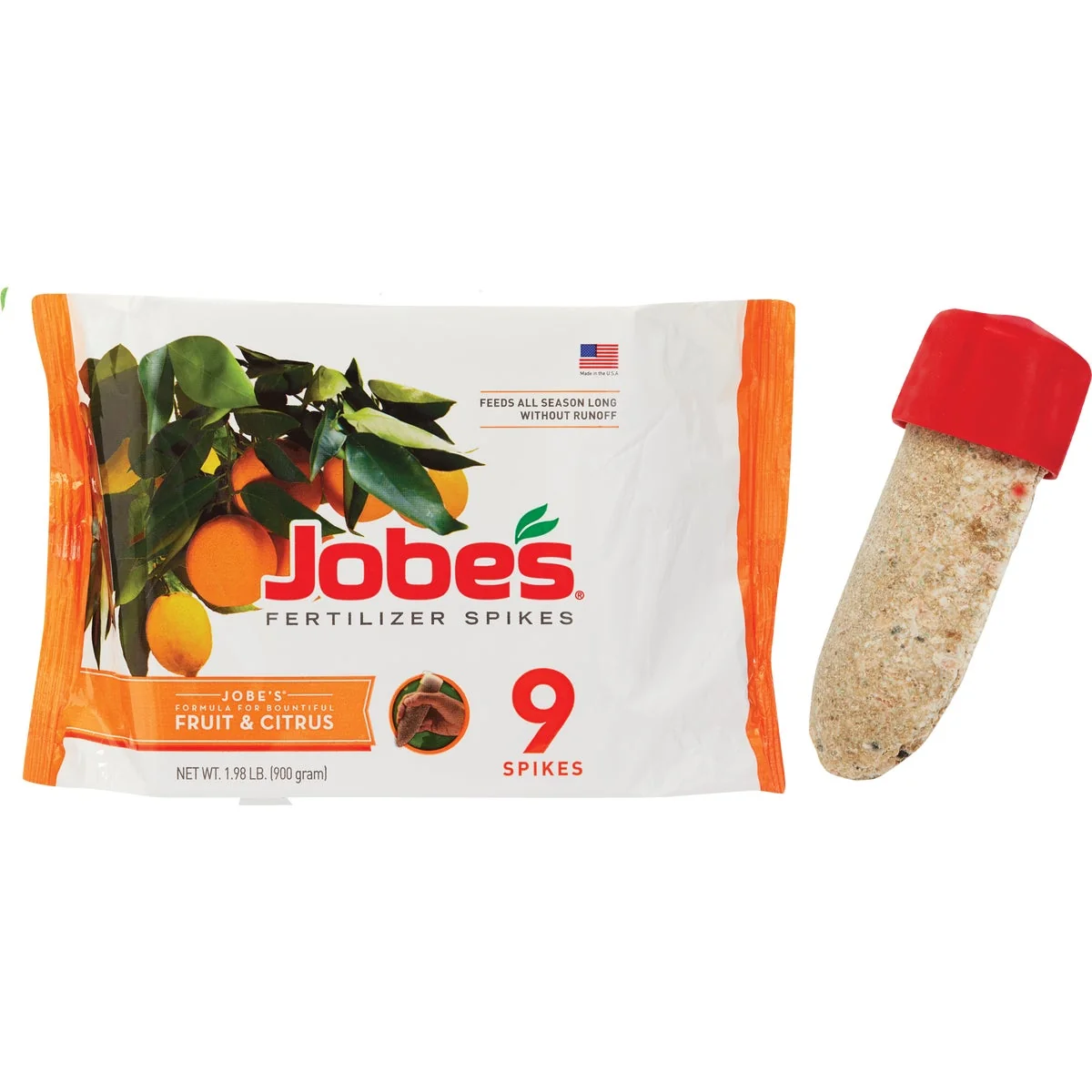 High-Grade Jobe's 8-11-11 Fruit Citrus Fertilizer Spikes 9-Pack Eco-Friendly