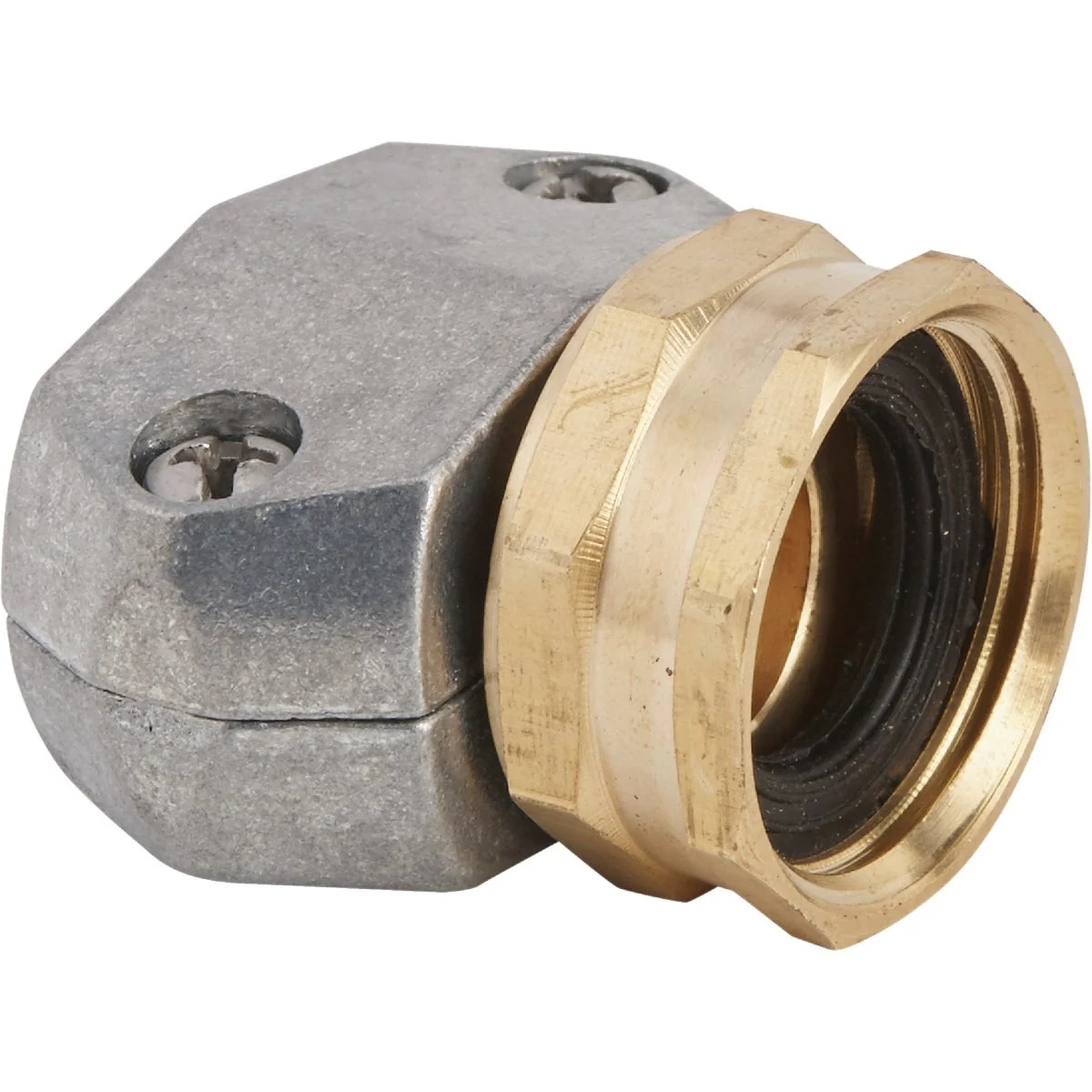Authentic Garden 5 8 In. or 3 4 In. Female Metal Hose End Mender Hose Coupling Solid