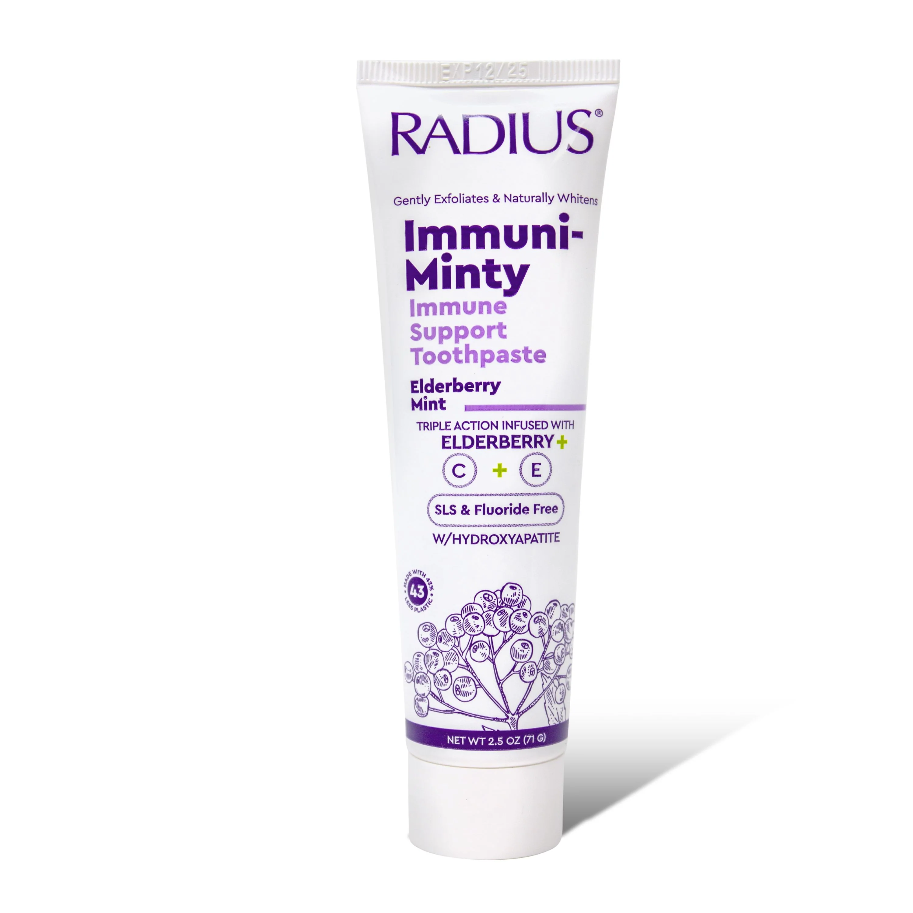 Environmentally Friendly Radius Immuni-Minty Adult Toothpaste Durable