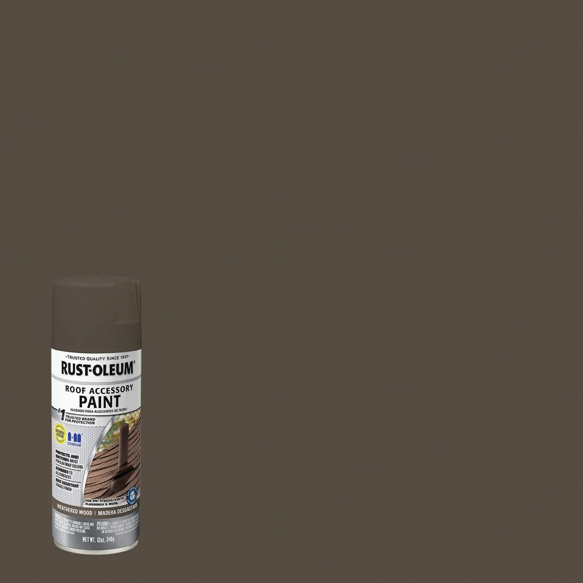 Outstanding Rust-Oleum Stops Rust Roof Accessory 12 Oz. Weathered Wood Flat Anti-Rust Spray Paint Relaxed
