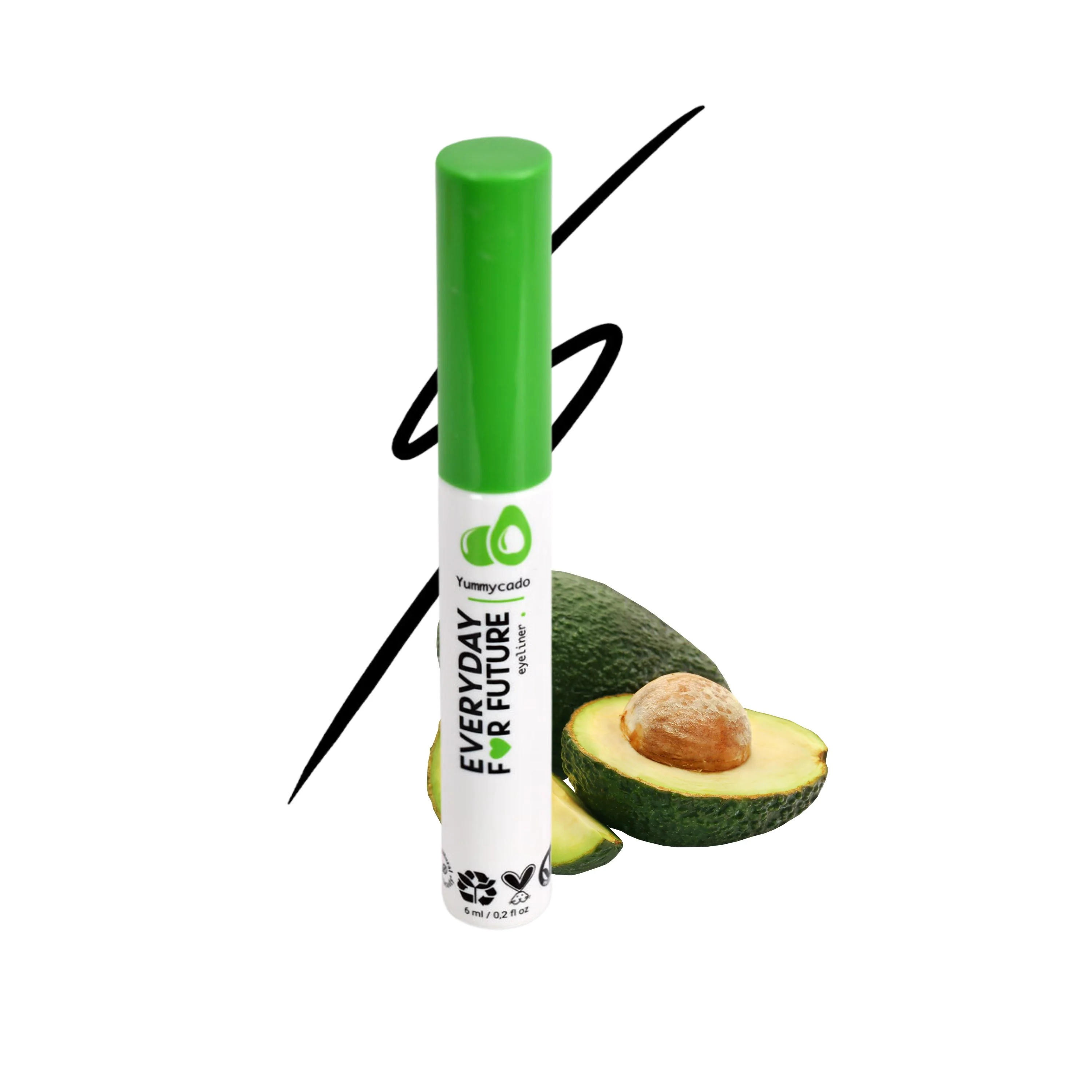 Solid Everyday For Future Felt Tip Avocado Eyeliner with Castor Oil Eco-Friendly