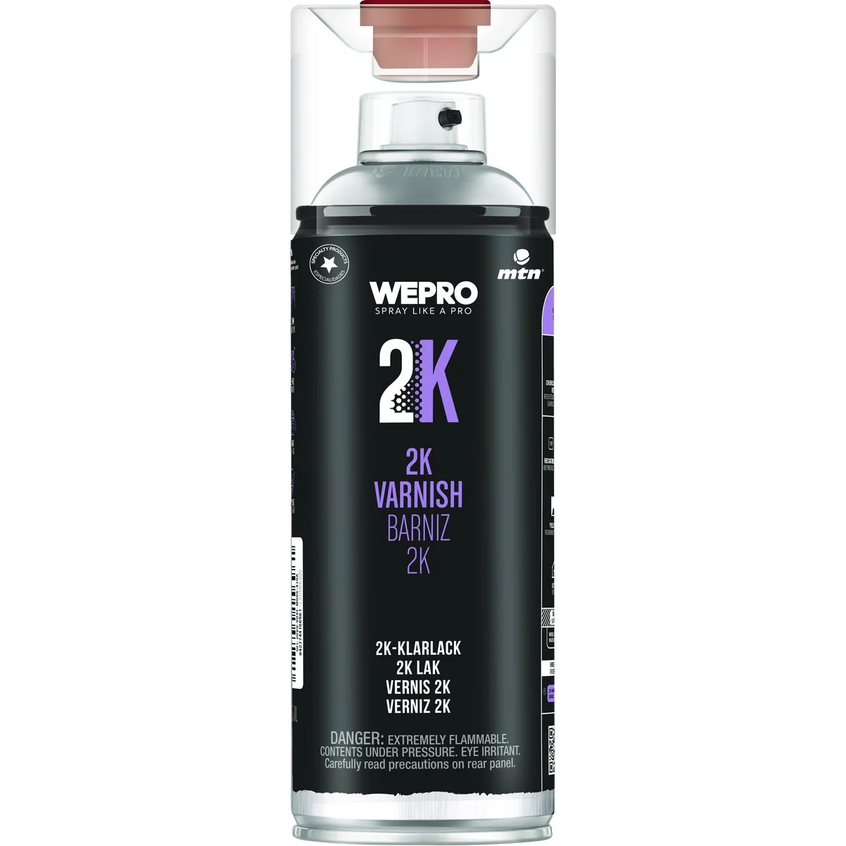 Elite MTN WEPRO 400ml Matte 2K Varnish Spray Paint Fine Crafted