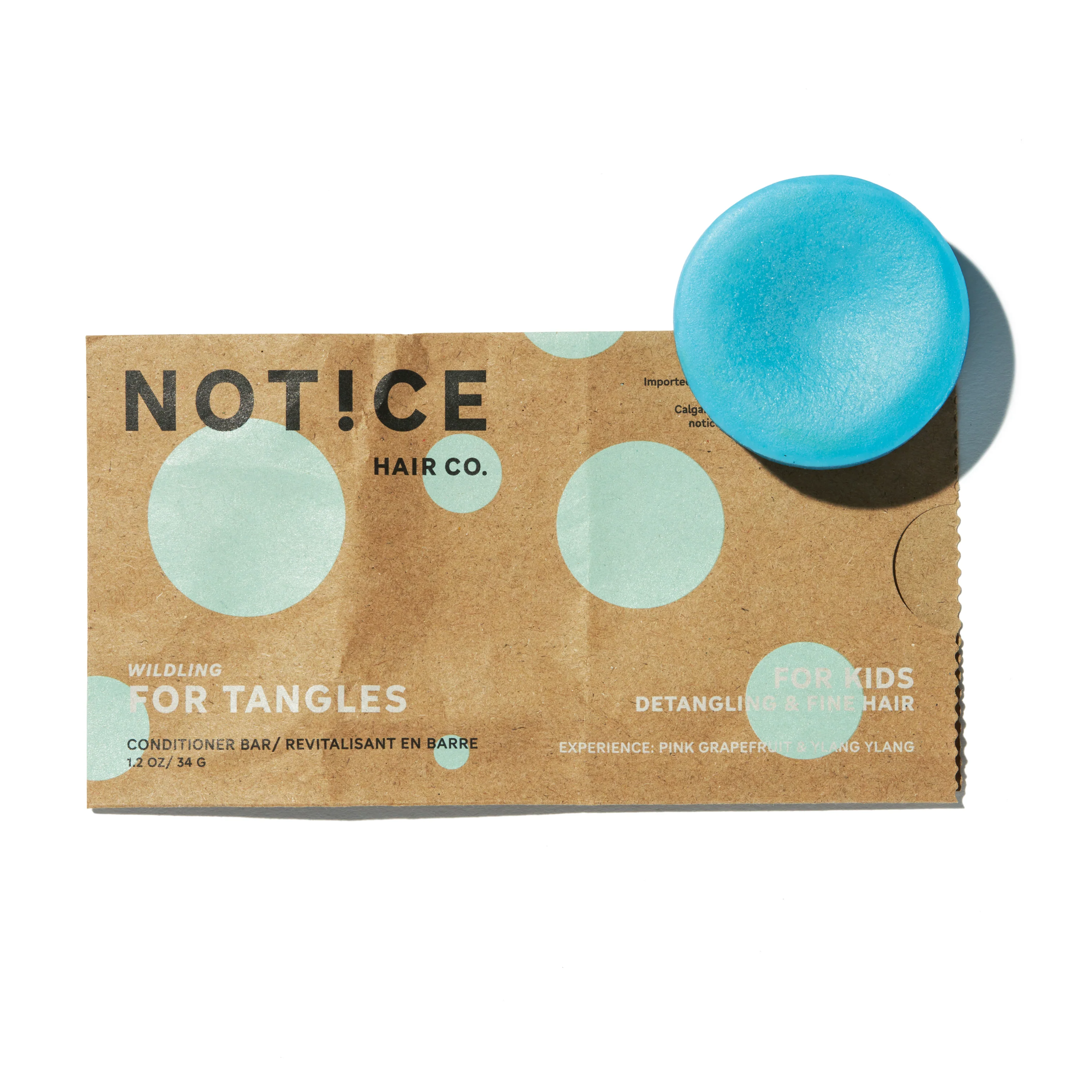 Carefully Designed NOTICE Hair Co Kids Conditioner Bar - For Tangles Environmentally Friendly