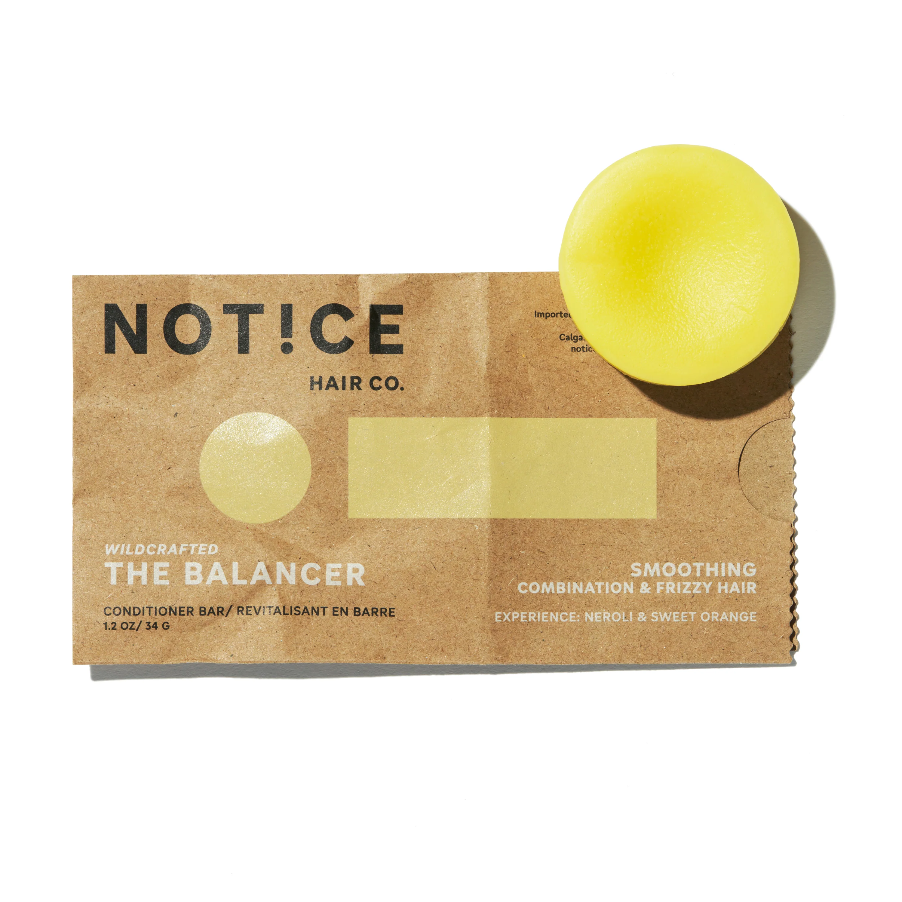 Green NOTICE Hair Co The Balancer Conditioner Bar Pure