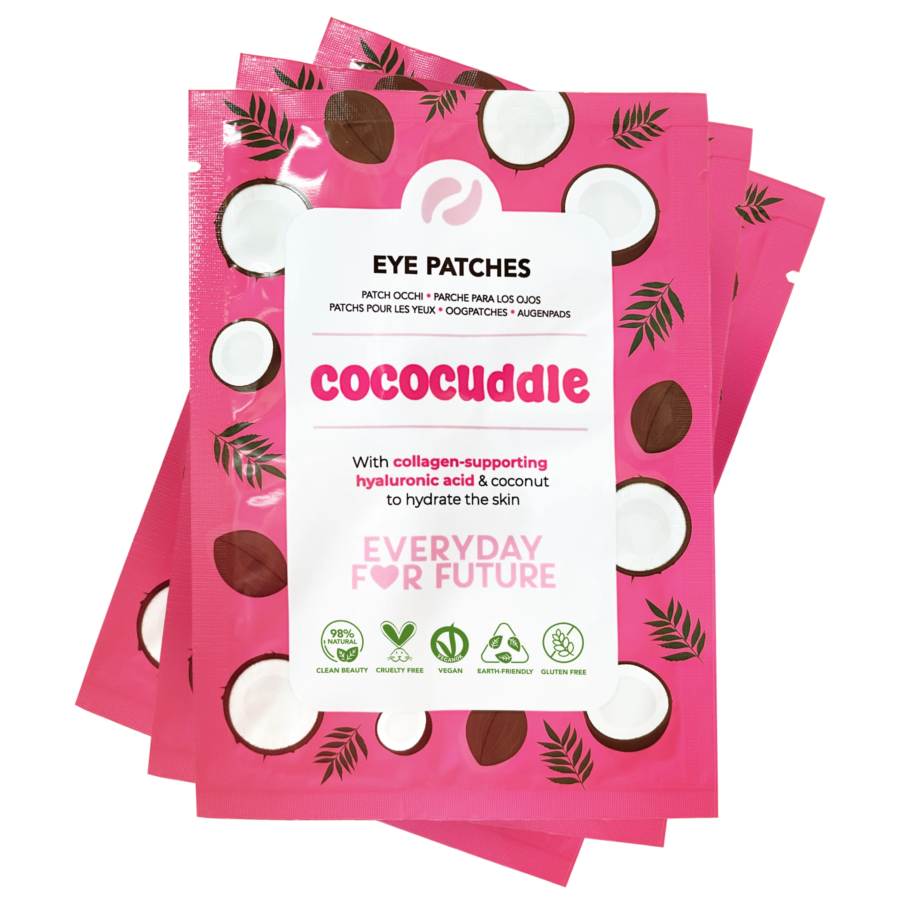 Recyclable Everyday For Future Moisturizing Coconut Eye Patches with Hyaluronic Acid Exclusive
