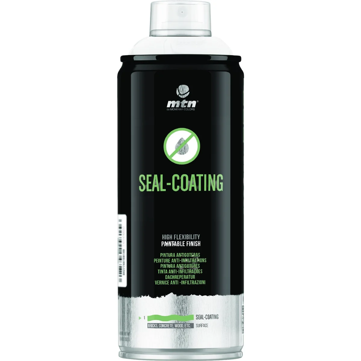 Lightweight MTN WEPRO 400ml White Seal Coating Spray Paint Consistent