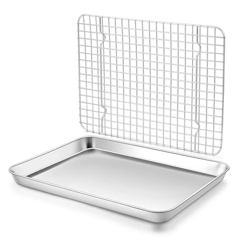 Official Baking Sheet with Wire Rack Set 2 Count Dependable