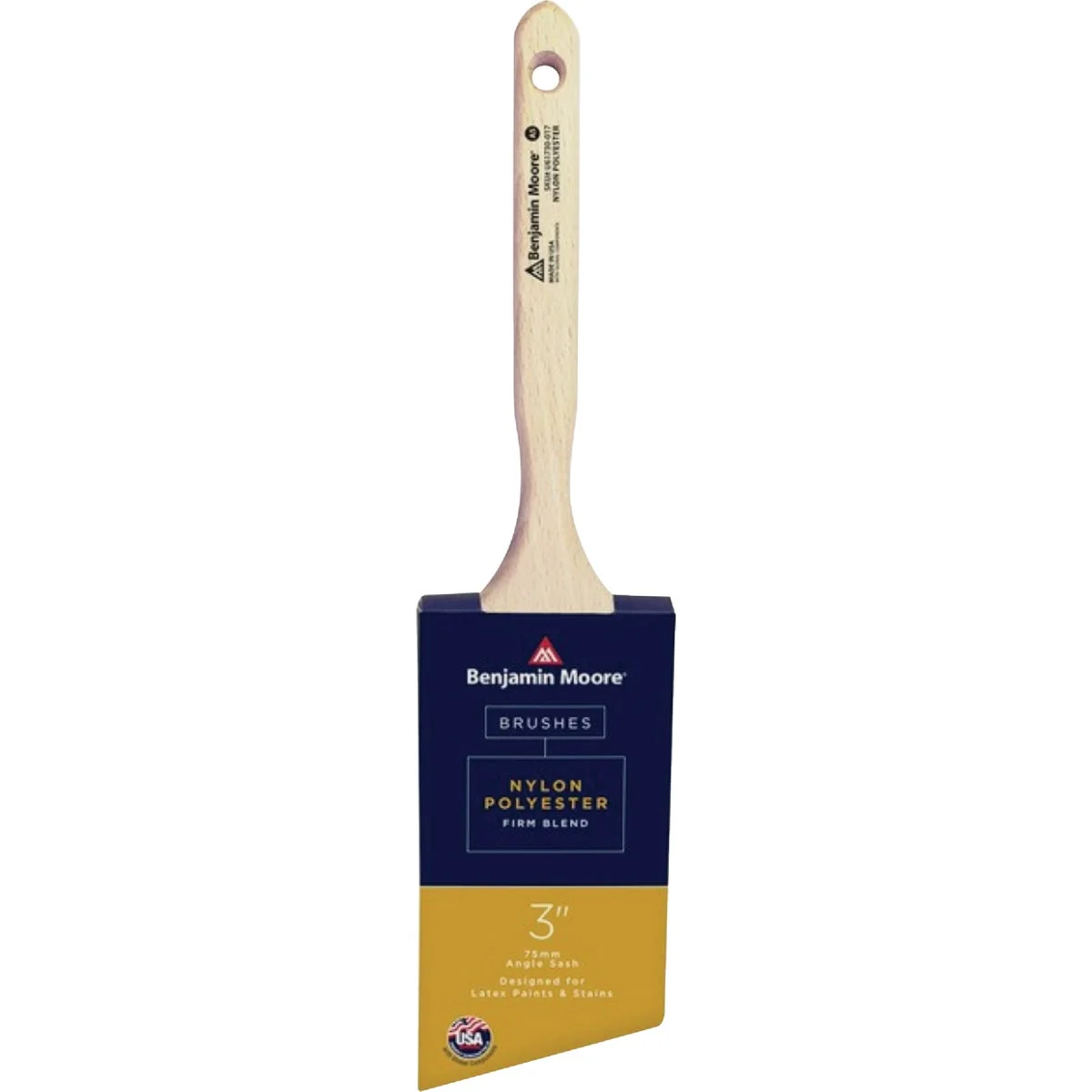 Functional Benjamin Moore 3 In. Angle Sash Nylon Poly Firm Brush Authentic