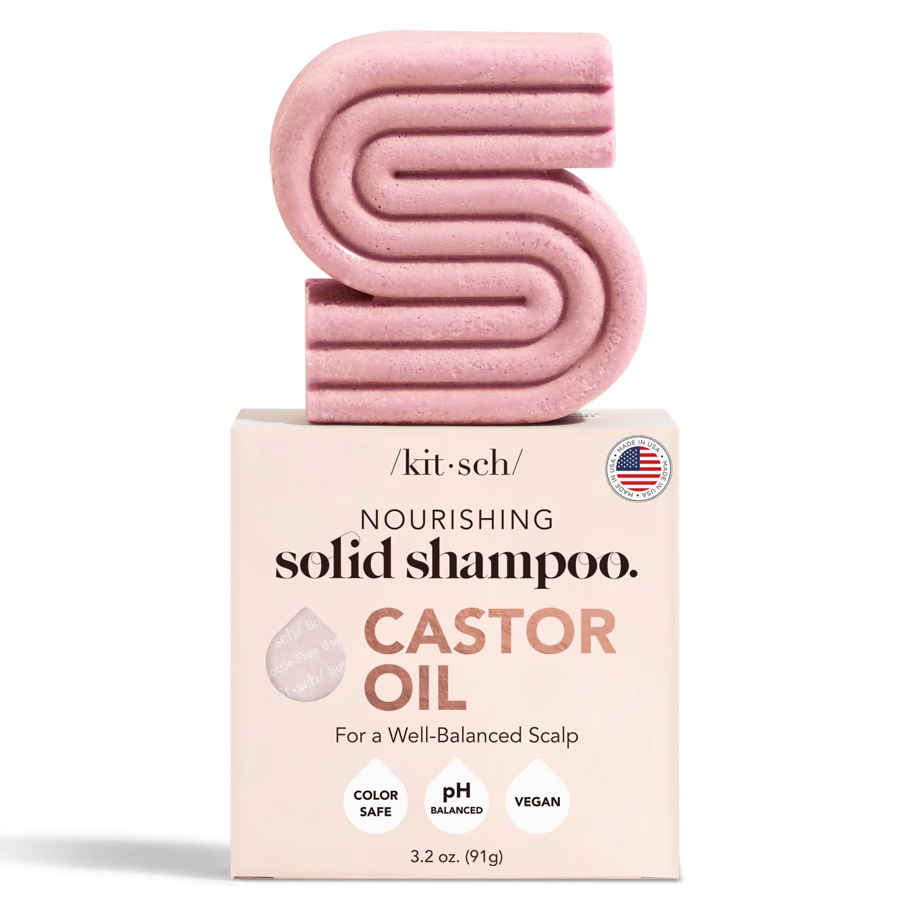 Selected Kitsch Castor Oil Nourishing Shampoo Bar Flexible