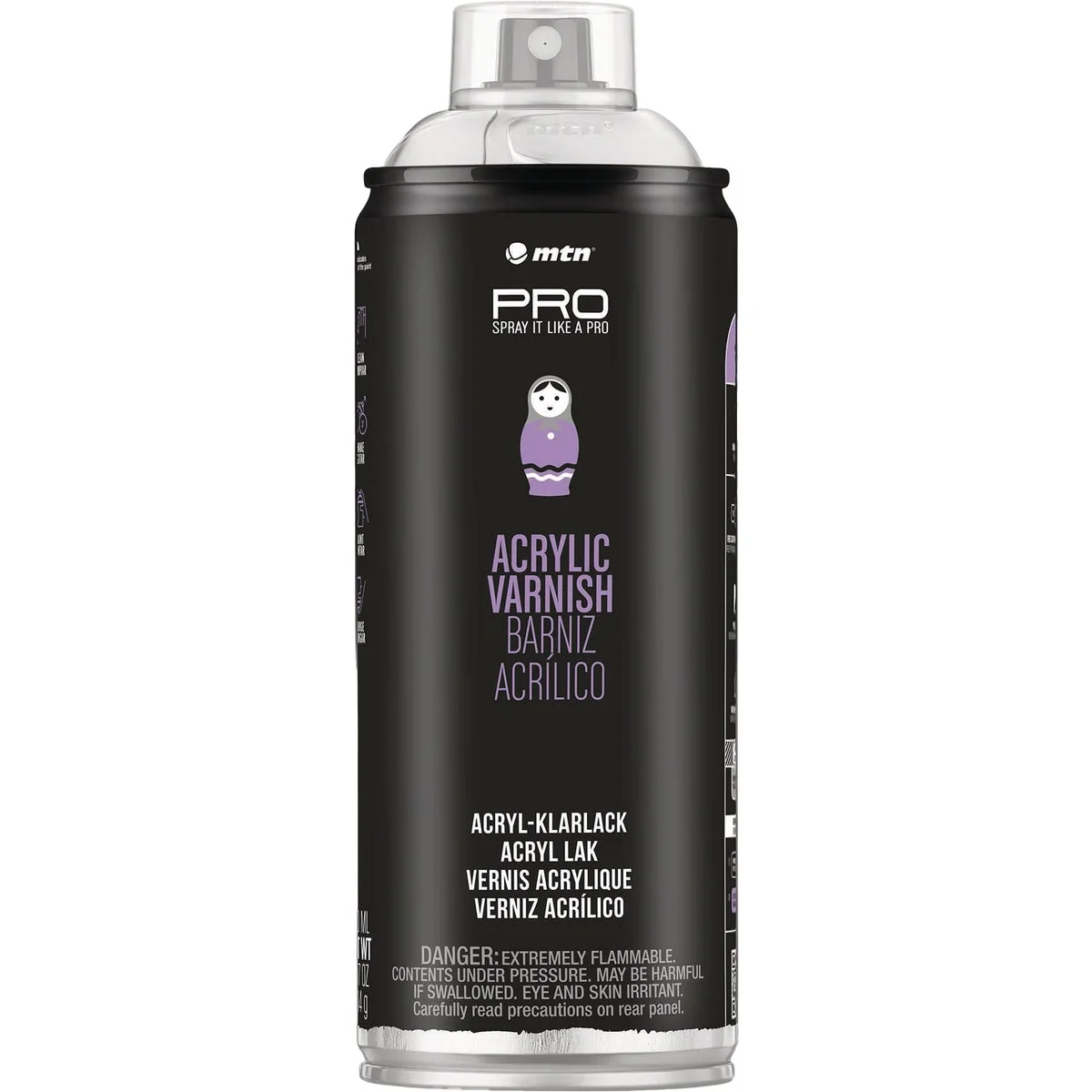 Practical MTN WEPRO 400ml Matte Acrylic Varnish Spray Paint Sophisticated