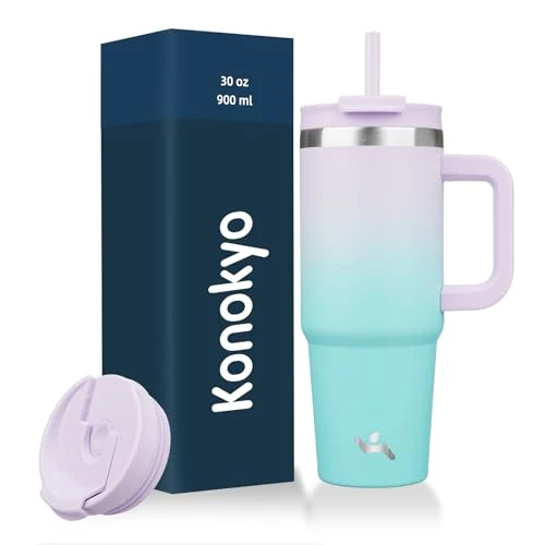 First-Class 30 oz Insulated Tumbler Water Bottle with Handle Selected