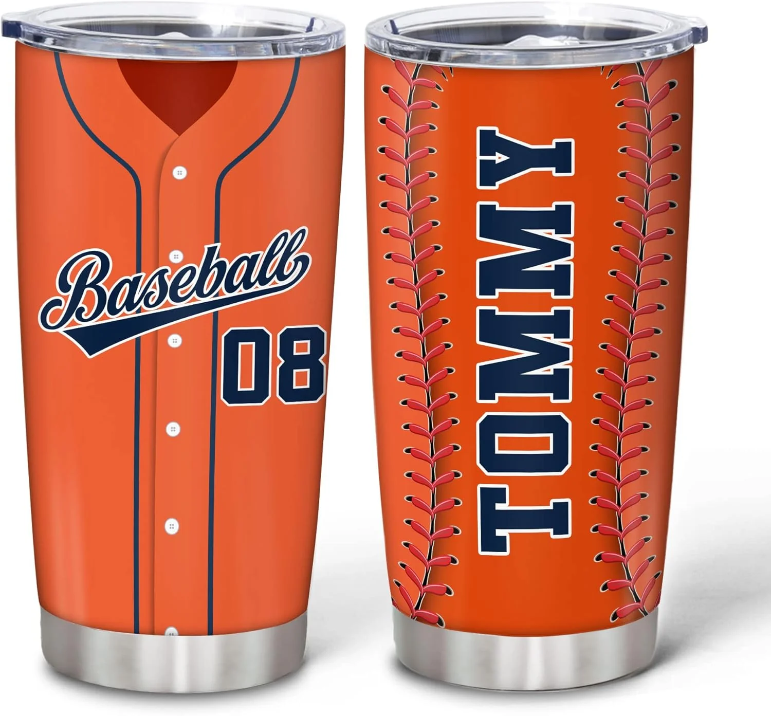 Authentic Hyturtle Personalized Baseball Tumbler Baseball Players Design Stainless Steel Double Walled Vacuum Insulated Tumblers 20oz30oz Coffee Travel Mug Cup Christmas Gift For Men Boys Friends Dad Sports Fan Prestigious