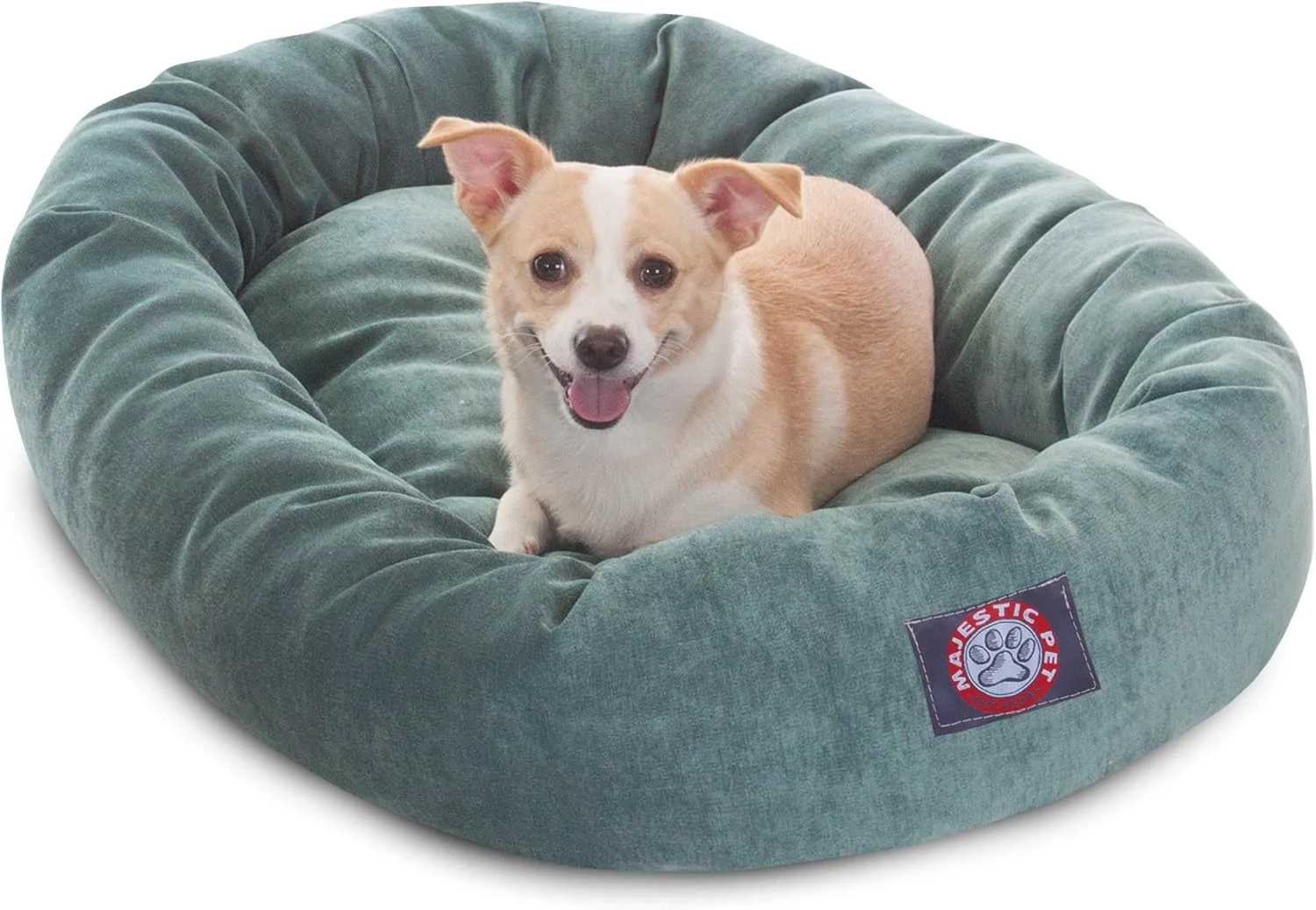 Sustainable Majestic Pet Villa 32 Inch Shredded Memory Foam Dog Bed for Medium Sized Dogs 32x23x7 Inch–Orthopedic Dog Bed - Durable Pet Bed - Washable Medium Pet Bed with Head Support-Azure Specialty